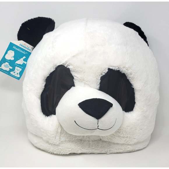 Dan Dee Panda Mask Maskimals Halloween Costume Mascot Furry Mask Adult Size NEW - Picture 1 of 5